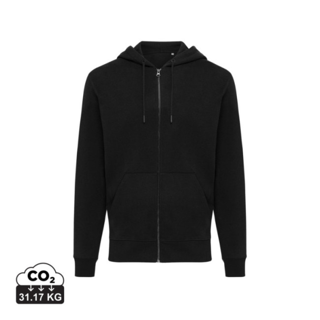 Sweat à capuche zippé en coton recyclé Iqoniq Abisko 