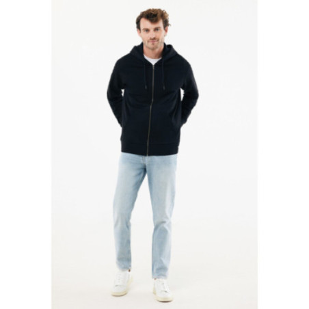 Sweat à capuche zippé en coton recyclé Iqoniq Abisko 