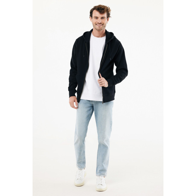 Sweat à capuche zippé en coton recyclé Iqoniq Abisko 