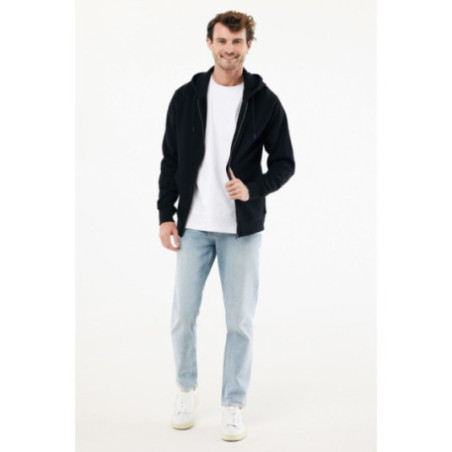 Sweat à capuche zippé en coton recyclé Iqoniq Abisko 