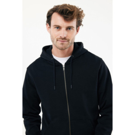 Sweat à capuche zippé en coton recyclé Iqoniq Abisko 