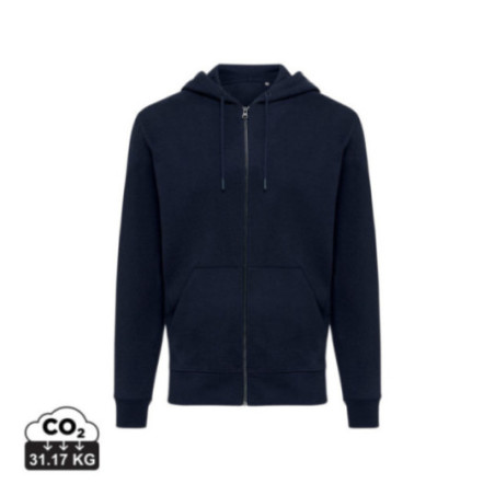 Sweat à capuche zippé en coton recyclé Iqoniq Abisko 
