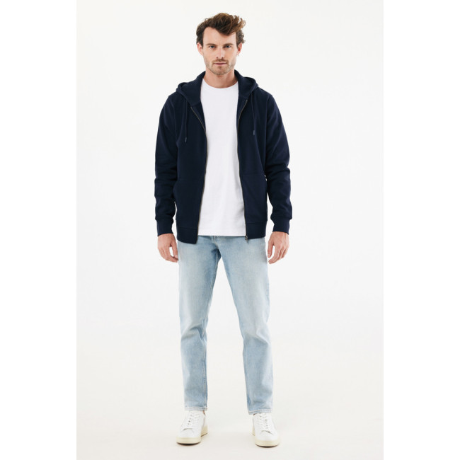 Sweat à capuche zippé en coton recyclé Iqoniq Abisko 