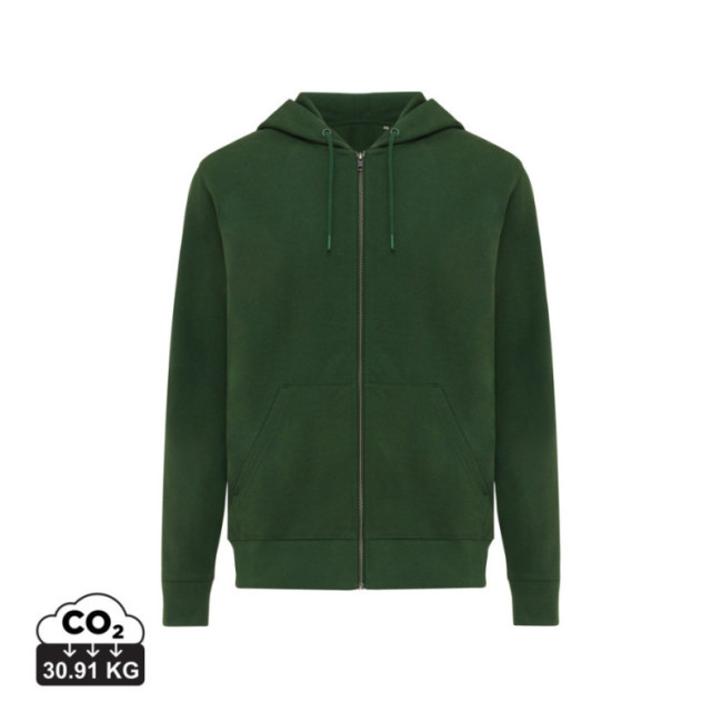 Sweat à capuche zippé en coton recyclé Iqoniq Abisko 