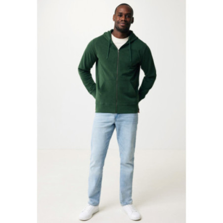 Sweat à capuche zippé en coton recyclé Iqoniq Abisko 