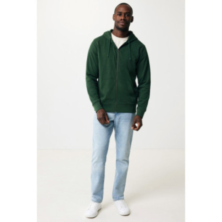 Sweat à capuche zippé en coton recyclé Iqoniq Abisko 