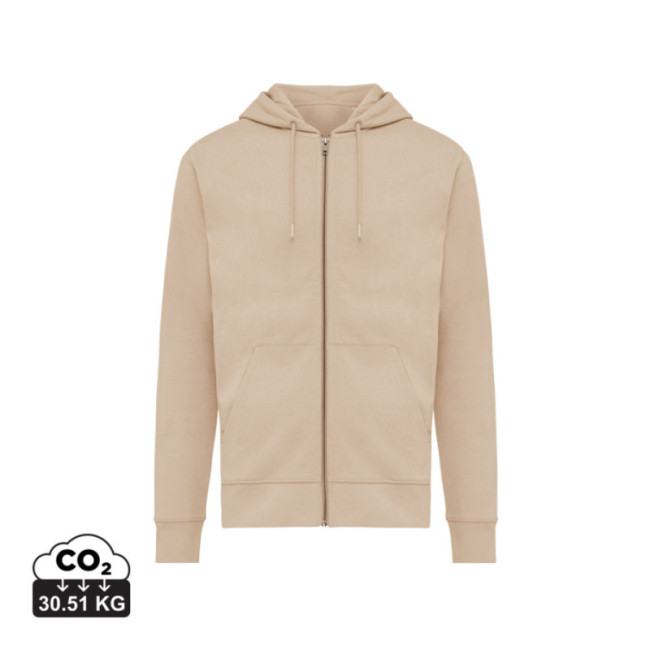 Sweat à capuche zippé en coton recyclé Iqoniq Abisko 