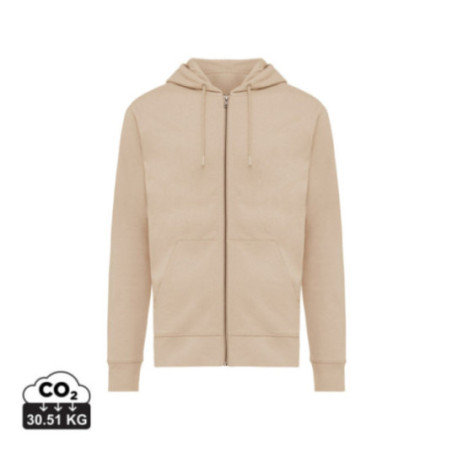 Sweat à capuche zippé en coton recyclé Iqoniq Abisko 