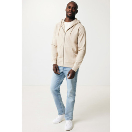 Sweat à capuche zippé en coton recyclé Iqoniq Abisko 