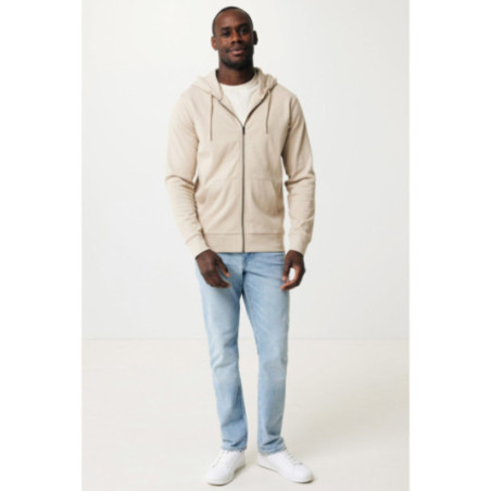 Sweat à capuche zippé en coton recyclé Iqoniq Abisko 
