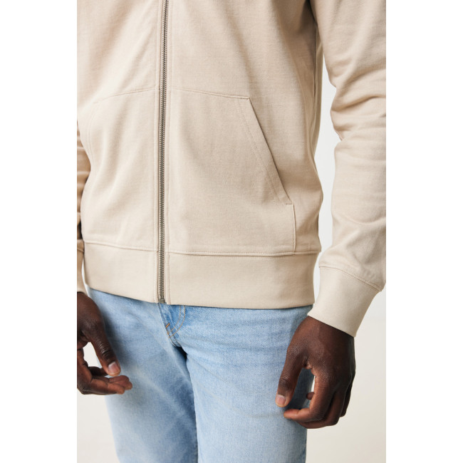 Sweat à capuche zippé en coton recyclé Iqoniq Abisko 