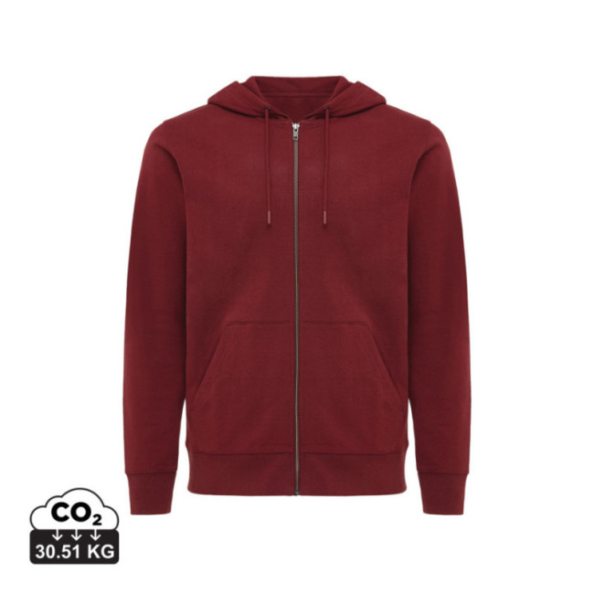 Sweat à capuche zippé en coton recyclé Iqoniq Abisko 