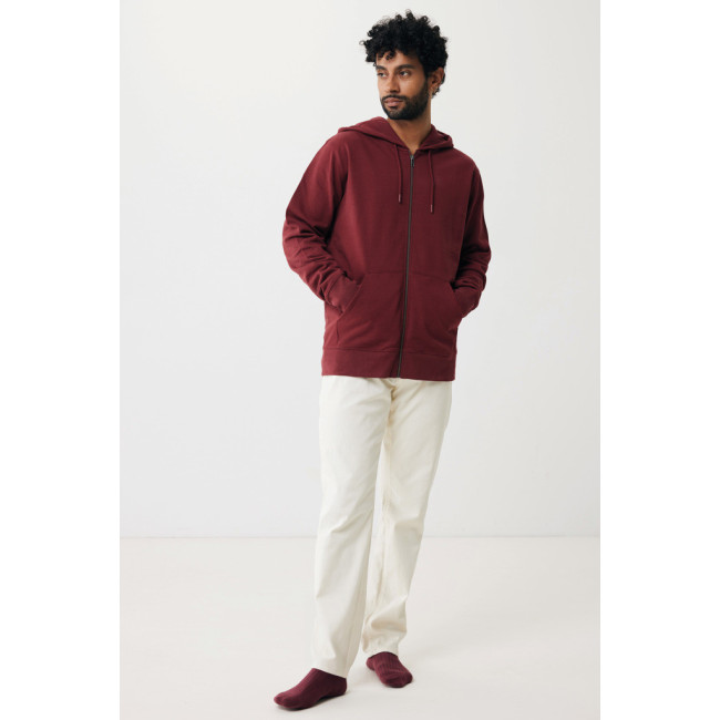 Sweat à capuche zippé en coton recyclé Iqoniq Abisko 