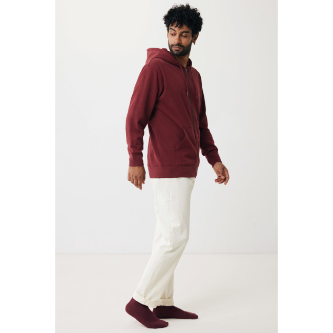 Sweat à capuche zippé en coton recyclé Iqoniq Abisko 