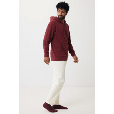 Sweat à capuche zippé en coton recyclé Iqoniq Abisko 