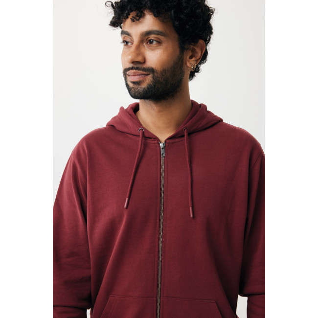 Sweat à capuche zippé en coton recyclé Iqoniq Abisko 