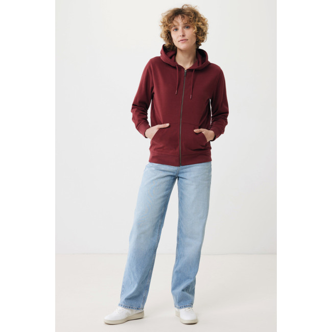 Sweat à capuche zippé en coton recyclé Iqoniq Abisko 