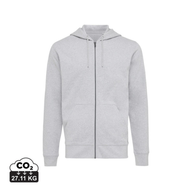 Sweat à capuche zippé en coton recyclé Iqoniq Abisko 