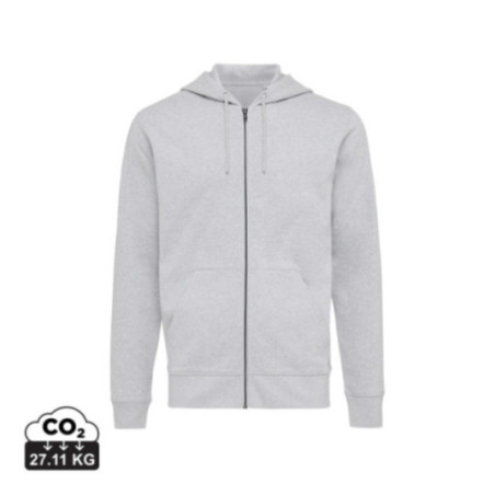 Sweat à capuche zippé en coton recyclé Iqoniq Abisko 