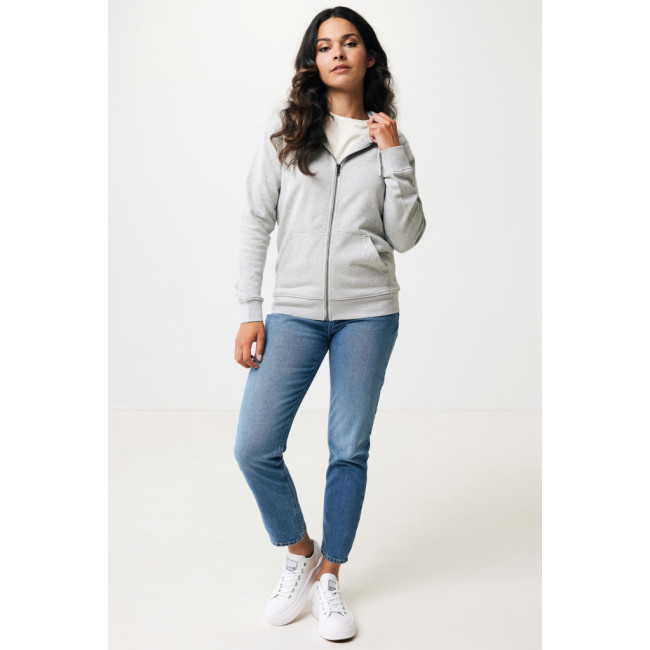 Sweat à capuche zippé en coton recyclé Iqoniq Abisko 