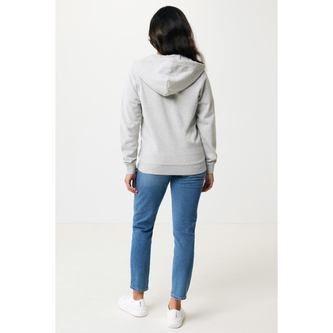 Sweat à capuche zippé en coton recyclé Iqoniq Abisko 