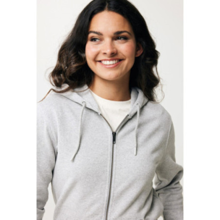Sweat à capuche zippé en coton recyclé Iqoniq Abisko 