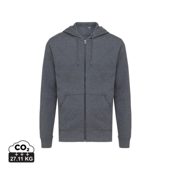 Sweat à capuche zippé en coton recyclé Iqoniq Abisko 