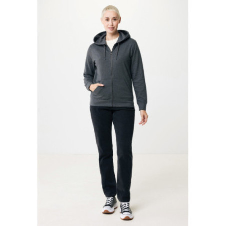 Sweat à capuche zippé en coton recyclé Iqoniq Abisko 