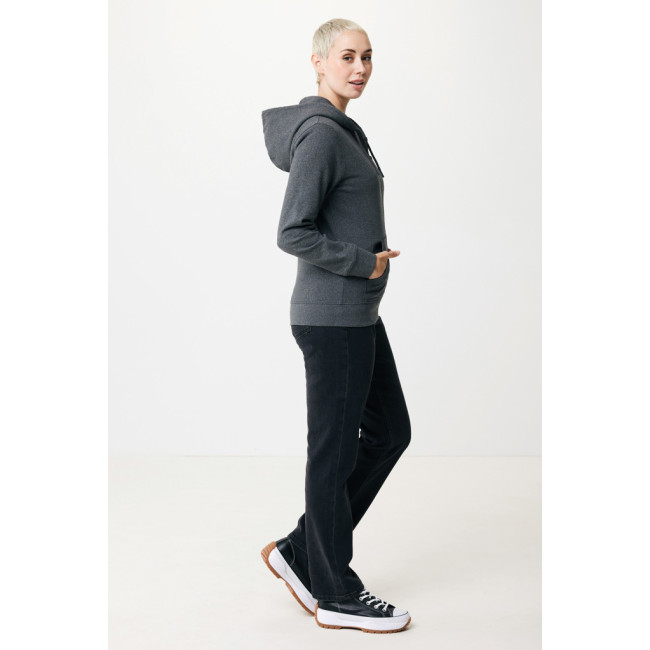 Sweat à capuche zippé en coton recyclé Iqoniq Abisko 