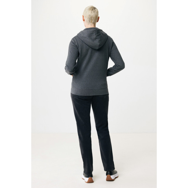 Sweat à capuche zippé en coton recyclé Iqoniq Abisko 