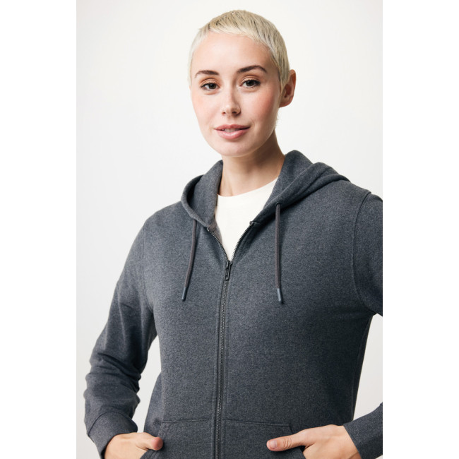 Sweat à capuche zippé en coton recyclé Iqoniq Abisko 