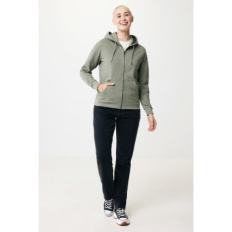 Sweat à capuche zippé en coton recyclé Iqoniq Abisko 