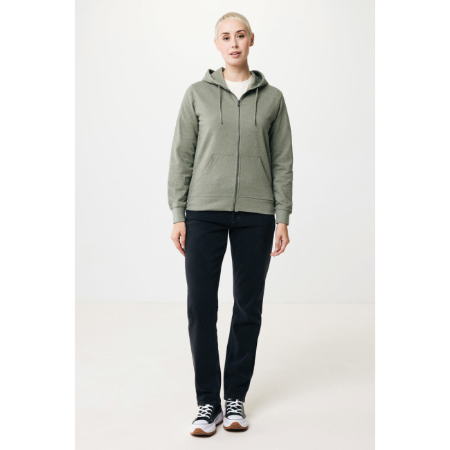 Sweat à capuche zippé en coton recyclé Iqoniq Abisko 