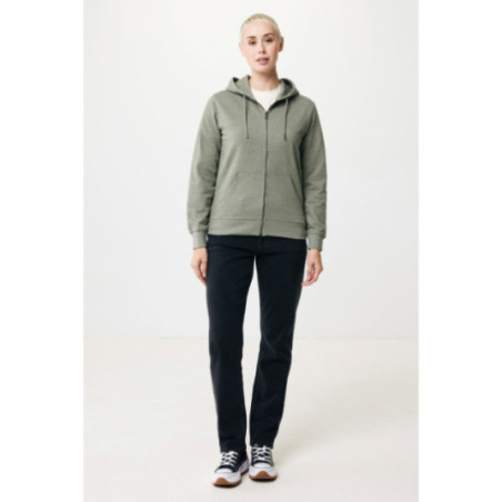 Sweat à capuche zippé en coton recyclé Iqoniq Abisko 