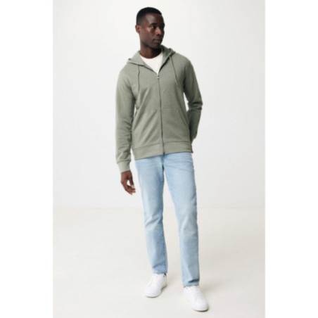 Sweat à capuche zippé en coton recyclé Iqoniq Abisko 