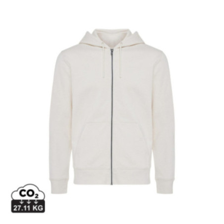 Sweat à capuche zippé en coton recyclé Iqoniq Abisko 