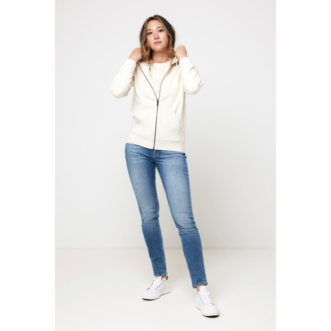 Sweat à capuche zippé en coton recyclé Iqoniq Abisko 