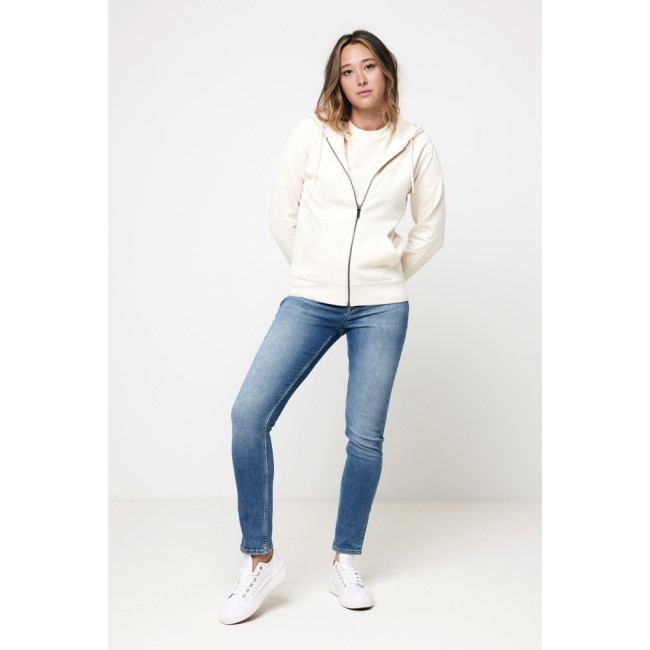 Sweat à capuche zippé en coton recyclé Iqoniq Abisko 