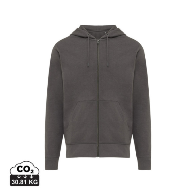 Sweat à capuche zippé en coton recyclé Iqoniq Abisko 
