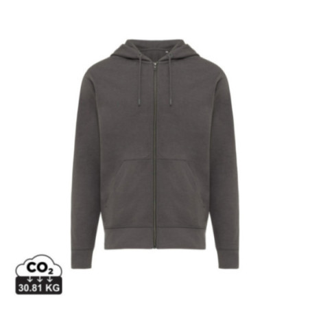 Sweat à capuche zippé en coton recyclé Iqoniq Abisko 