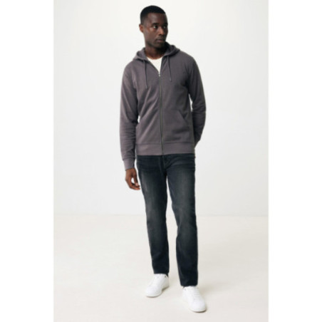Sweat à capuche zippé en coton recyclé Iqoniq Abisko 