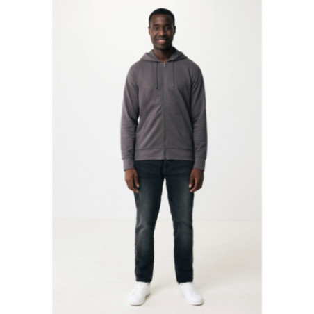 Sweat à capuche zippé en coton recyclé Iqoniq Abisko 