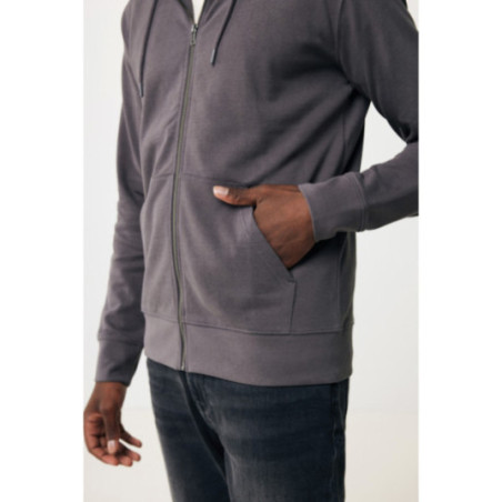 Sweat à capuche zippé en coton recyclé Iqoniq Abisko 