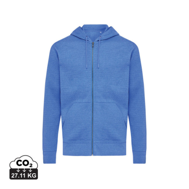 Sweat à capuche zippé en coton recyclé Iqoniq Abisko 