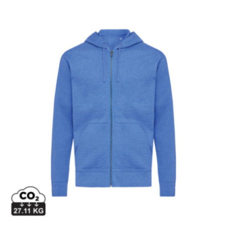 Sweat à capuche zippé en coton recyclé Iqoniq Abisko 