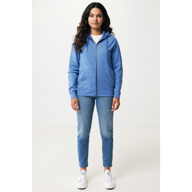 Sweat à capuche zippé en coton recyclé Iqoniq Abisko 