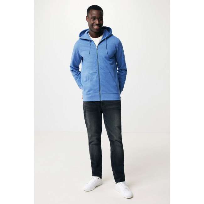 Sweat à capuche zippé en coton recyclé Iqoniq Abisko 
