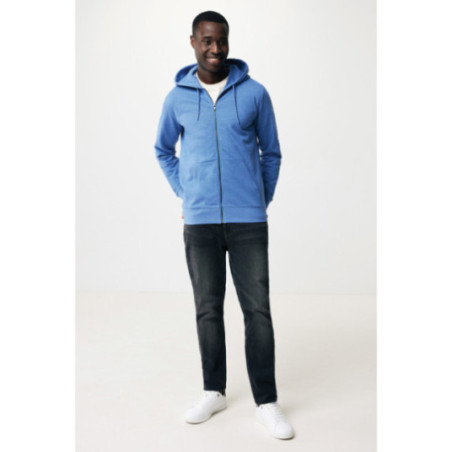 Sweat à capuche zippé en coton recyclé Iqoniq Abisko 