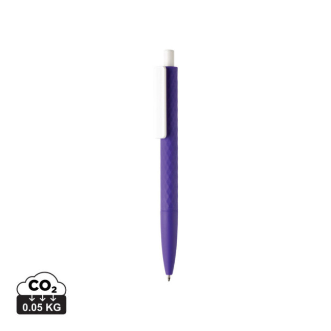 Stylo personnalisé finition gomme X3 