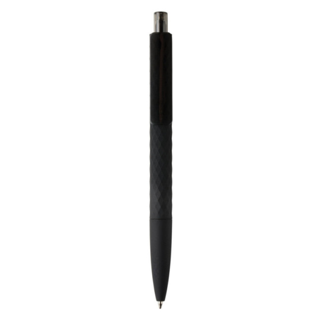 Stylo personnalisé finition gomme noire X3 